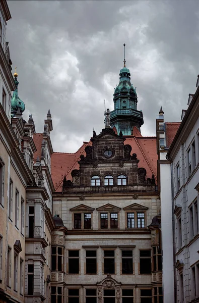 Fachada Edifício Histórico Bonito Velho Dresden Alemanha — Fotografia de Stock