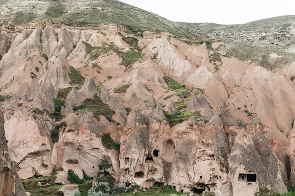 Повітряний вид на красивий мальовничий пейзаж в Каппадокії, Туреччина — стокове фото