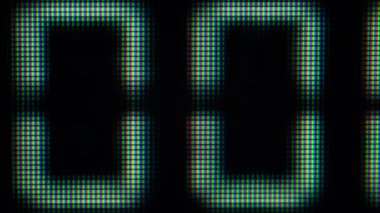 Siyah arkaplan üzerindeki bilgisayar ekran ikili kodunu kapat.