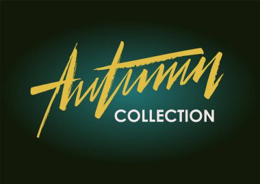 Merhaba sonbahar, yazı logo, tipografi simgesi. Ticaret etiket veya kart şablonu. Hat whits arka plan. Tipografi pocter. EPS 10