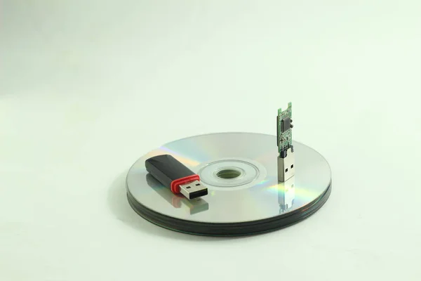 CD and flash drives, the disk is broken.