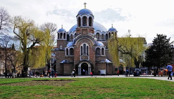 Panorama Iglesia San Sedmochislenitsi Sofía Bulgaria — Foto de Stock