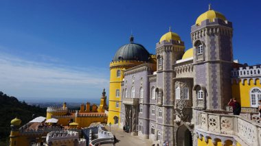 Pena Ulusal Sarayı bir parçası tarzında bir romantizm, Sintra, Portekiz.