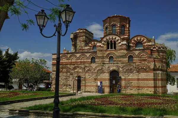 Middeleeuws Orthodoxe Kerk Christus Pantocrator Nessebar Bulgarije — Stockfoto