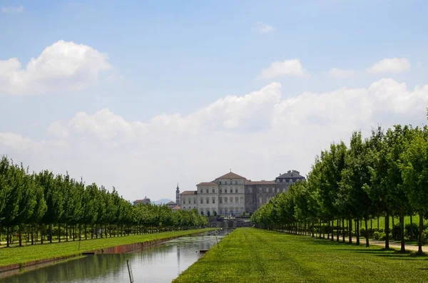 Venaria Reale Region Piemont Włochy Czerwca 2017 Krajobraz Ogrody Pałacu — Zdjęcie stockowe