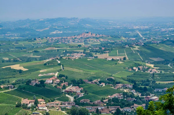 Morra Cuneo Eyaletinde Piedmont Talya Temmuz 2018 Langhe Topraklarında Morra — Stok fotoğraf