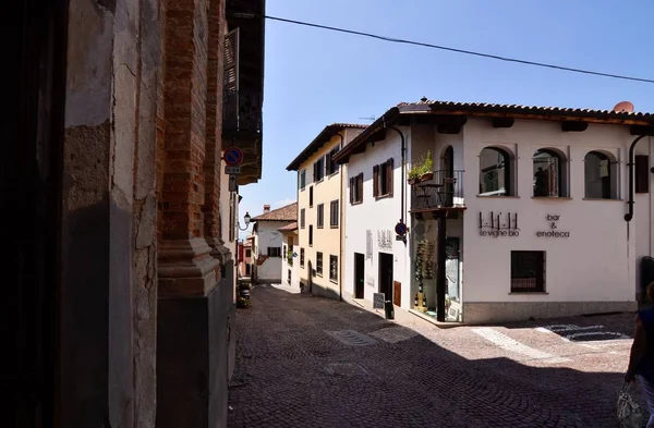 Morra Piedmont Talya Temmuz 2018 Tarihi Merkez Sokakları Langhe Kaliteli — Stok fotoğraf