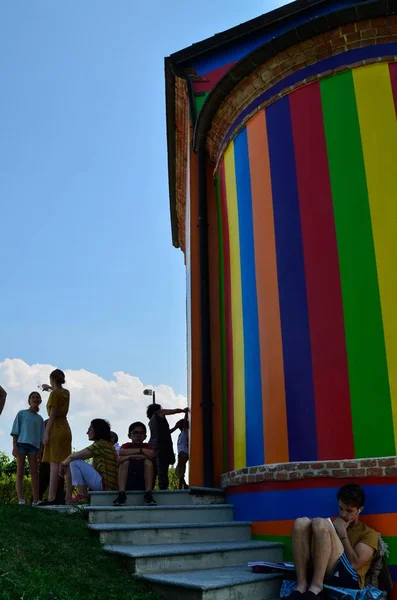 Morra Provincia Cuneo Piamonte Italia Julio 2018 Territorio Del Langhe — Foto de Stock