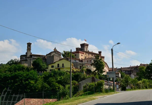Barolo Province Cuneo Piémont Italie Juillet 2018 Vue Sur Centre — Photo