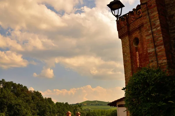 Barolo Piemonte Italien Juli 2018 Från Slottet Har Magnifik Utsikt — Stockfoto