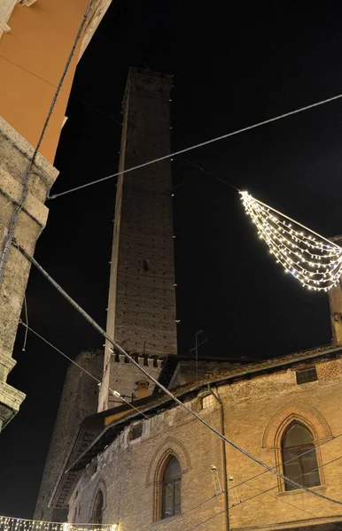 Bologna Emilia Romagna Itálie Prosince 2018 Historického Centra Mezi Malé — Stock fotografie