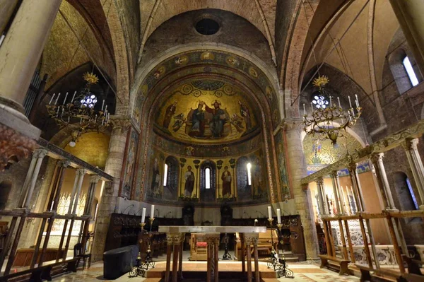 Modena Emilia Romagna Italy December 2018 Magnificent Interior Cathedral Precious — Stock Photo, Image