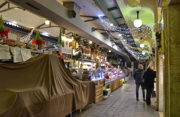 Modène Emilie Romagne Italie Décembre 2018 Intérieur Marché Albinelli Marché — Photo