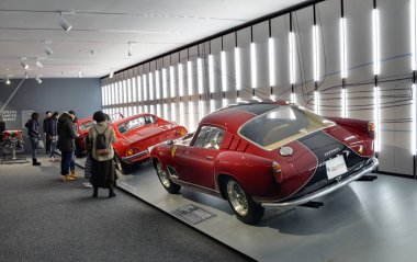 Maranello, Emilia Romagna, İtalya. Aralık 2018. Ferrari Müzesi'nde özel oda özel seri sınırlı. Resimde 250 Gt Berlinetta.