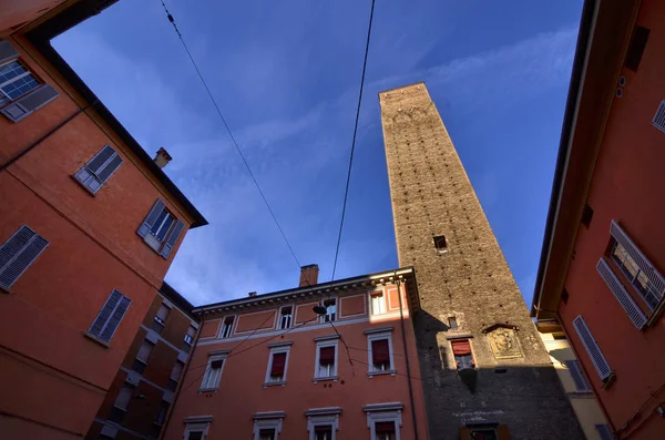 Bolonha Emília Romanha Itália Dezembro 2018 Vídeo Diurno Torre Prendiparte — Fotografia de Stock