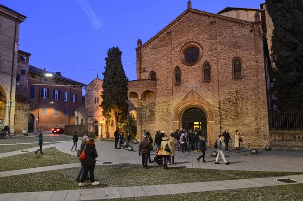 Bologna Emilia Romagna Itálie Prosince 2018 Náměstí Nazývá Sedmi Církví — Stock fotografie