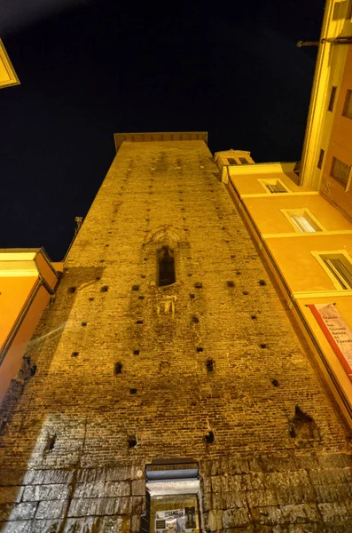 Bologna Emilia Romagna Italy December 2018 Galluzzi Tower One Medieval — Stock Photo, Image