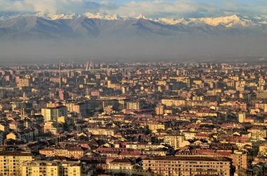 Turin Inte otuz beşinci katında en Üstten Görünüm