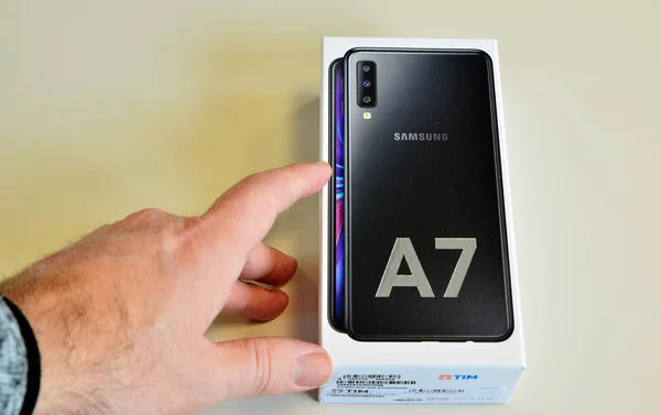 Samsung Galaxy a7 2018 — Foto de Stock