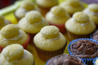 Bir tepsi dolusu kek