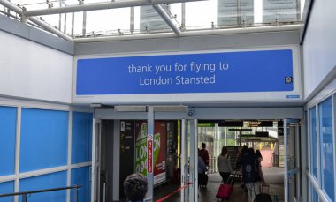 Stansted Airport - Stansted Express Londra, İngiltere. Haziran