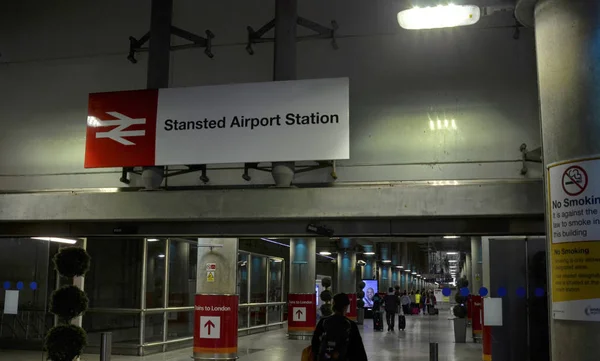 Stansted Airport - Stansted Express London, United Kingdom. June — Stock Photo, Image