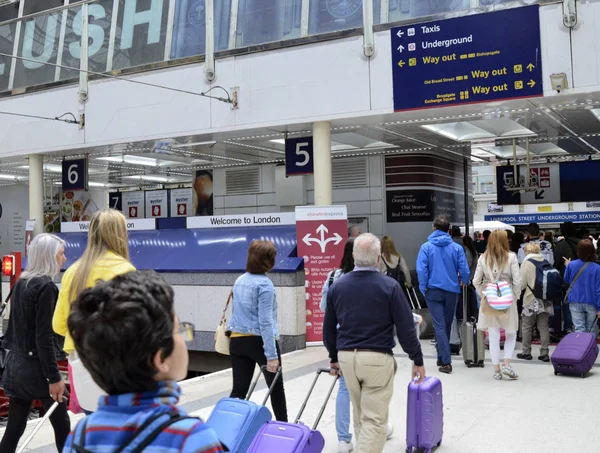 Liverpool Street Station, London, Storbritannien, 14 juni 2018. — Stockfoto