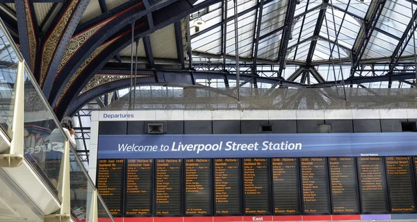 Liverpool street station, London United Kingdom, 14 June 2018. — Stock Photo, Image