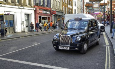 Londra, İngiltere, 14 Haziran 2018. Londra taksiler, taksiler denir,