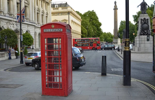 Londres, Reino Unido, 14 de junio de 2018. Cabinas telefónicas de Londres — Foto de Stock
