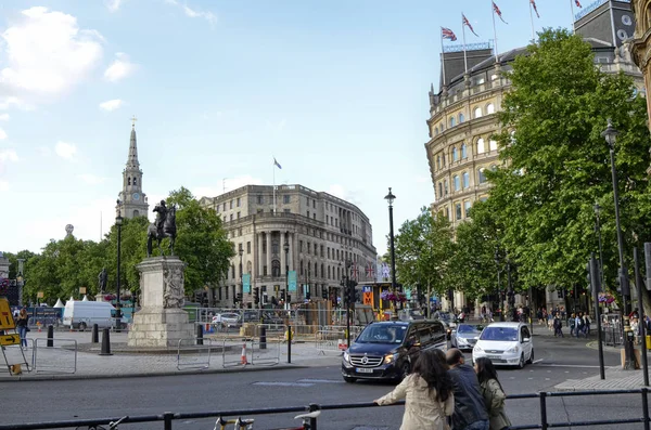 Londyn, Wielka Brytania, 14 czerwca 2018. Plac Trafalgar — Zdjęcie stockowe