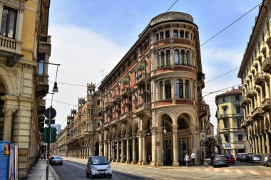 Torino, İtalya. Tarihi merkezde, Pietro Micca üzerinden