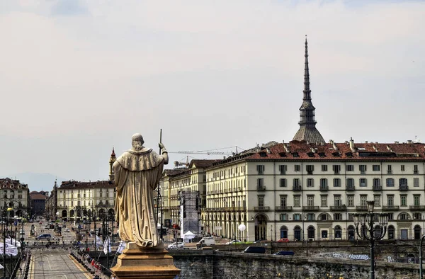 Piazza Vittorio da Igreja de Gran Madre — Fotografia de Stock