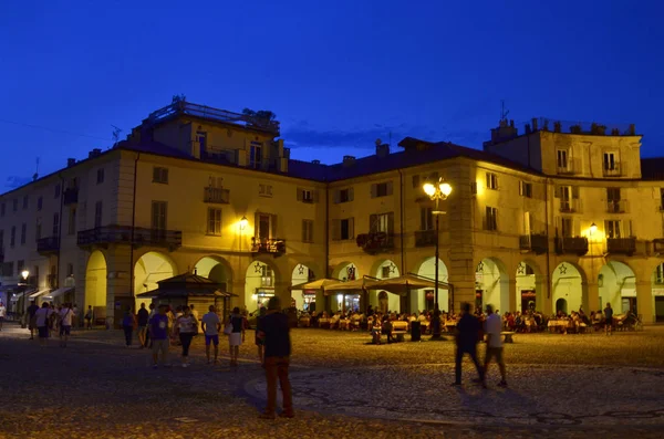 Venaria Reale, Piedmont, Italy. July 2019. Piazza della Annunzia — Stock Photo, Image