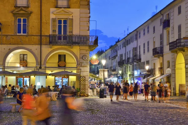 Venaria Reale, Piedmont, Italy. July 2019. Piazza della Annunzia — Stock Photo, Image