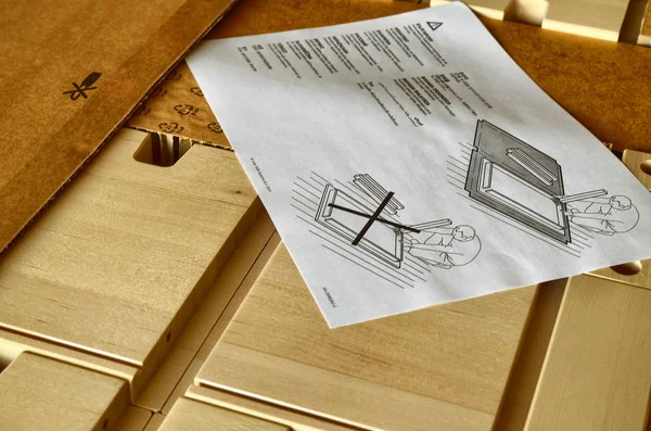IKEA montajı için talimatlar — Stok fotoğraf