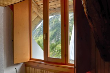 Bir dağ evi yatak odası iç görünümü