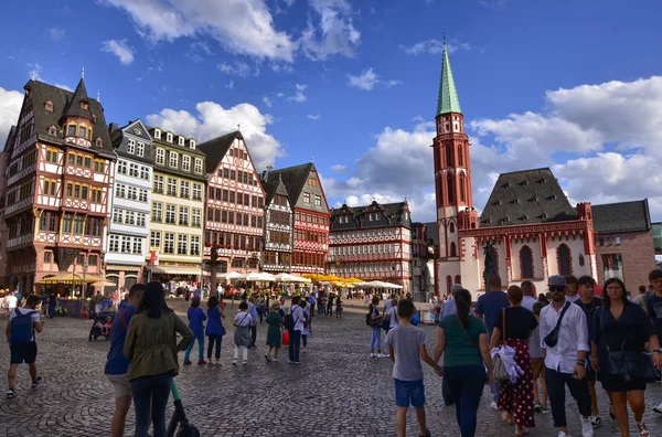 Frankfurt am Main, Deutschland, August 2019. the r � merberg — Stockfoto