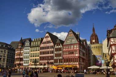 Frankfurt am Main, Almanya, Ağustos 2019. Romerberg. 