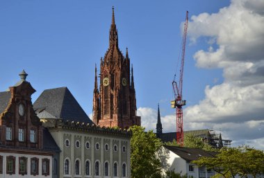 Frankfurt Main, Almanya, Ağustos 2019. Katedral