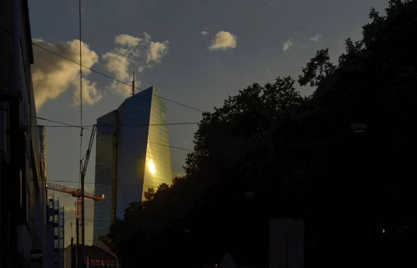 De ECB-toren, het nieuwe hoofdkwartier — Stockfoto