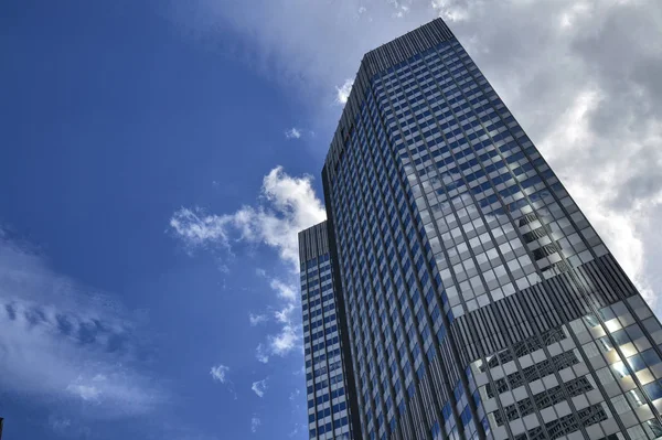 Frankfurt am Main, Germany. August 2019. Modern skyscrapers. — Stock Photo, Image