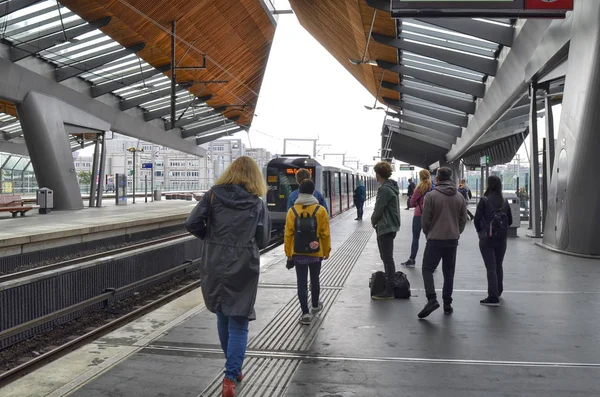 A l'intérieur de la station de métro bijlmer arena — Photo