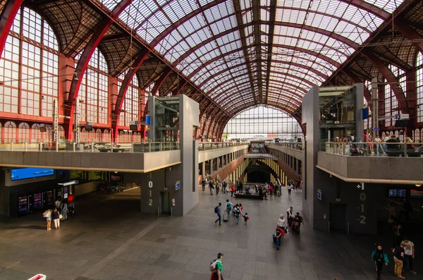 Antwerpen Flandern Belgien August 2019 Nachdem Wir Den Historischen Eingang — Stockfoto