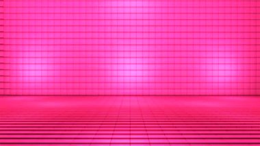 Pulsating Hi-Tech Küp Sahnesi, Pembe, Moda, 3 boyutlu, Döngülü, HD