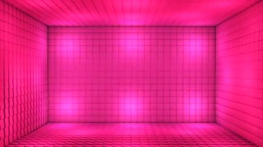 Pulsating Hi-Tech Küpler Odası Sahnesi, Pembe, Olaylar, 3D, Döngülenebilir, HD
