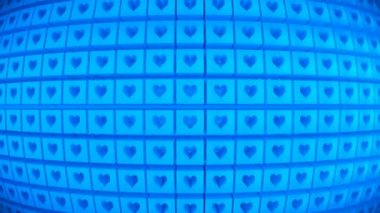 Yayın Yüksek Teknolojik Küp Küpleri, Mavi, Etkinlikler, 3D, Döndürülebilir, 4K