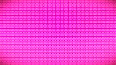 Pulsating Hi-Tech Hearts Küpleri Duvarı, Pembe Etkinlikler, 3D, Döngülenebilir, HD