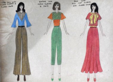 El yapımı Moda Tasarım, Çizim, Çizim