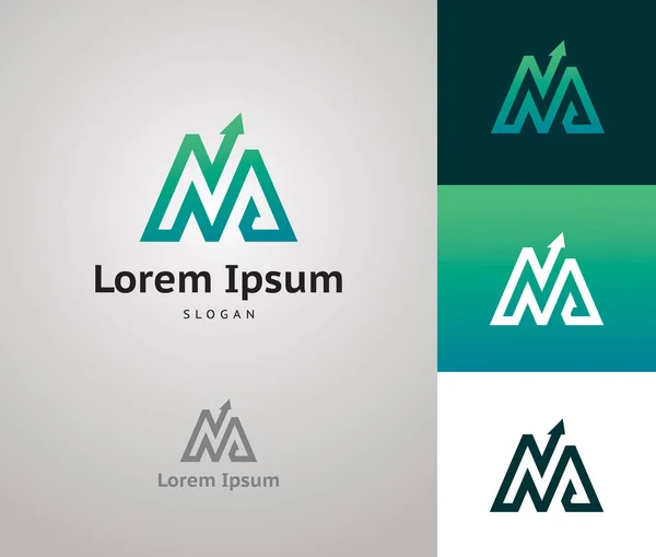 Montagne Vecteur Logo Design — Image vectorielle